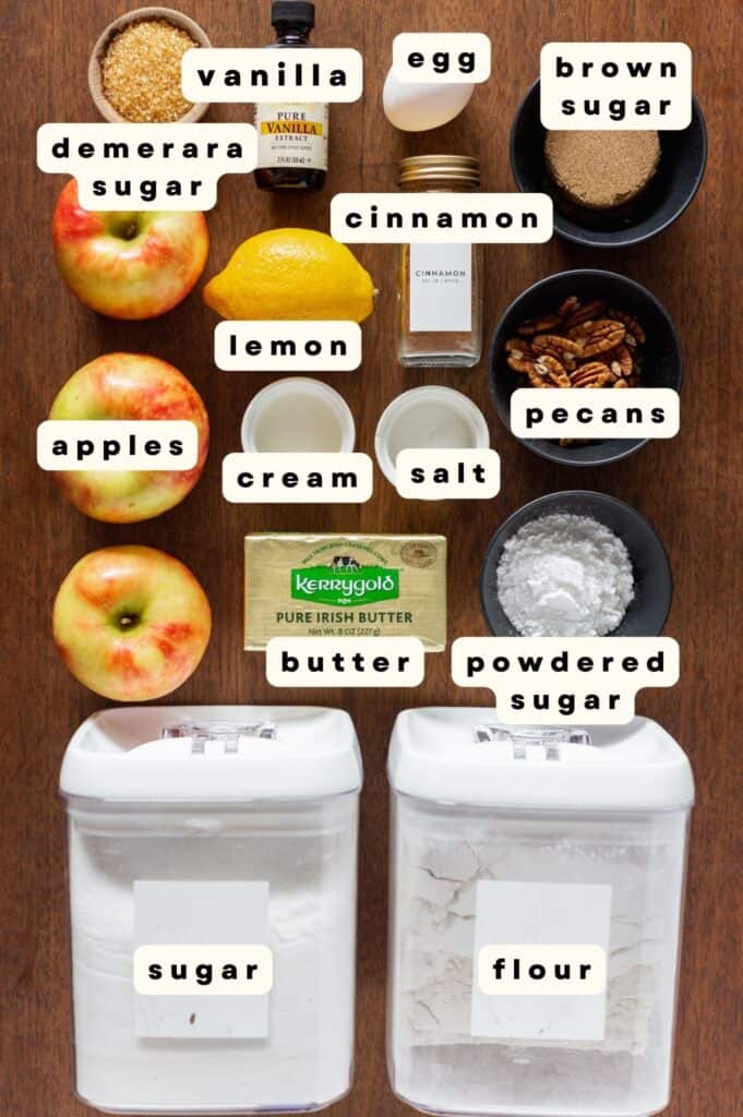 Apple crumb ingredients