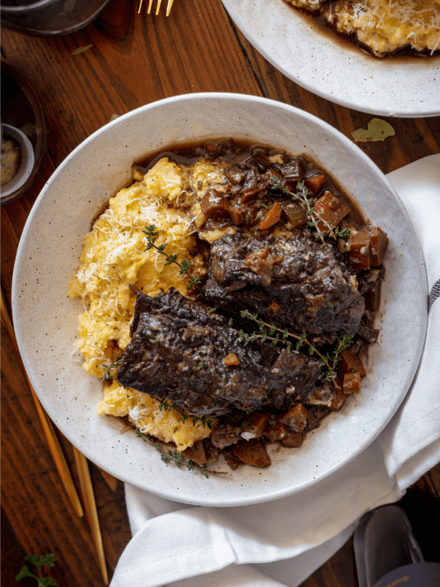 Red Wine and Port Braised Short Ribs