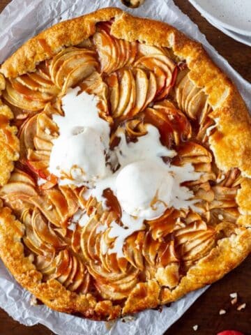 Bourbon Caramel Apple Galette