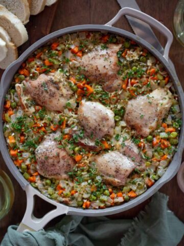 Big Pot of old fashioned chicken and rice