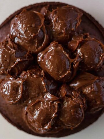 Chocolate ganache chocolate cake
